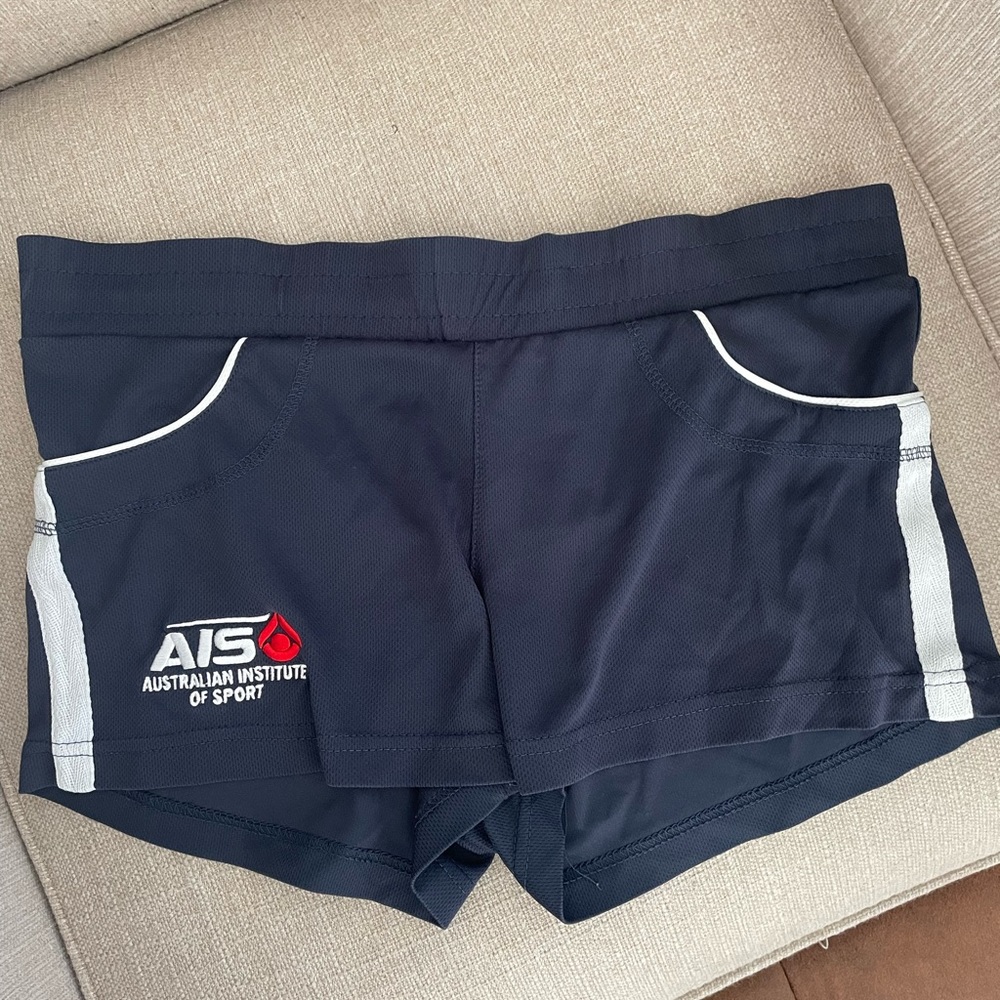 Navy blue athletic shorts